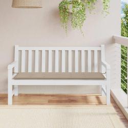 Coussin de banc de taupe 150x50x3 cm tissu oxford