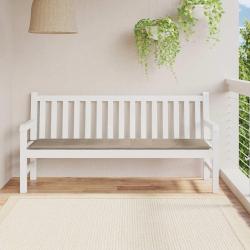 Coussin de banc de taupe 180x50x3 cm tissu oxford