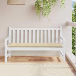 Coussin de banc de beige 150x50x3 cm tissu oxford