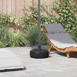 Socle de parasol Rempli de sable/d'eau 15 L Noir