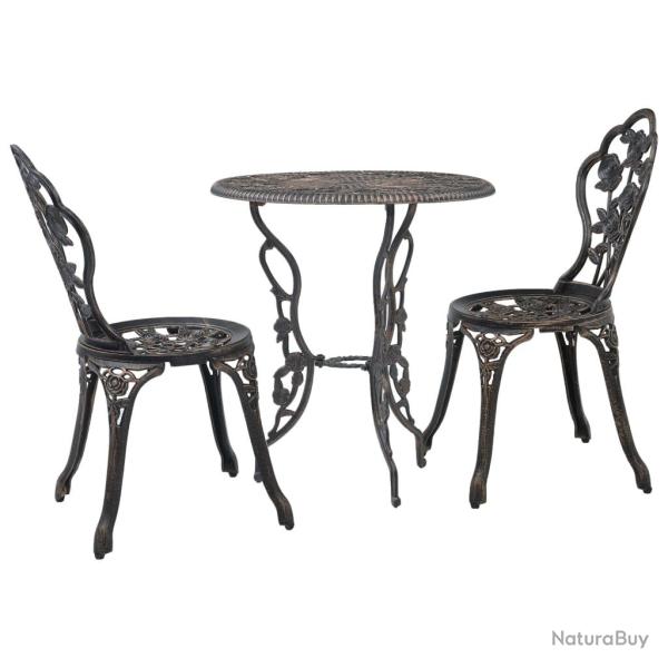 Salon de bistro 3 pcs Aluminium coul�