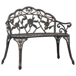 Banc de bistrot 100 cm Bronze Aluminium coul&eacute;