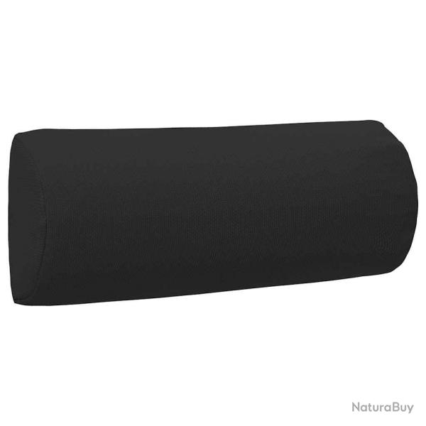 Appui-t�te de chaise longue Noir 40x7,5x15 cm Textil�ne