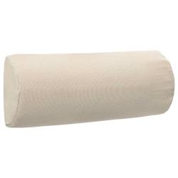 Appui-t&ecirc;te de chaise longue Cr&egrave;me 40x7,5x15 cm Textil&egrave;ne