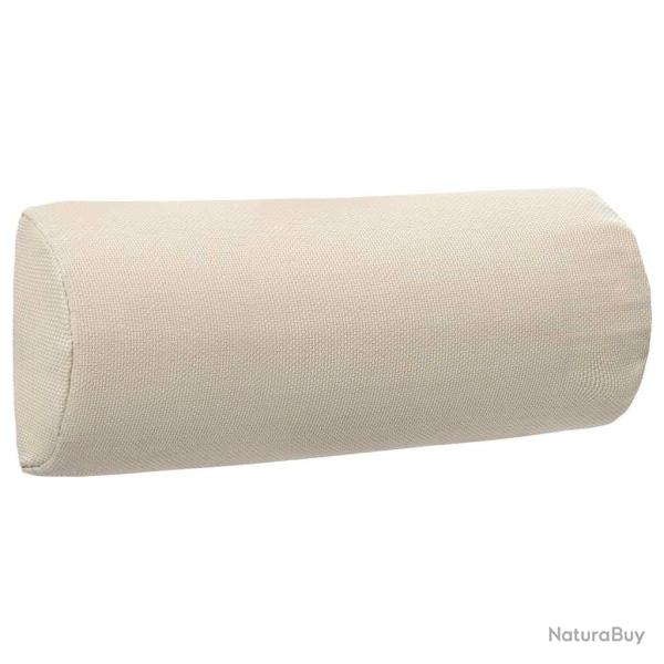 Appui-t�te de chaise longue Cr�me 40x7,5x15 cm Textil�ne