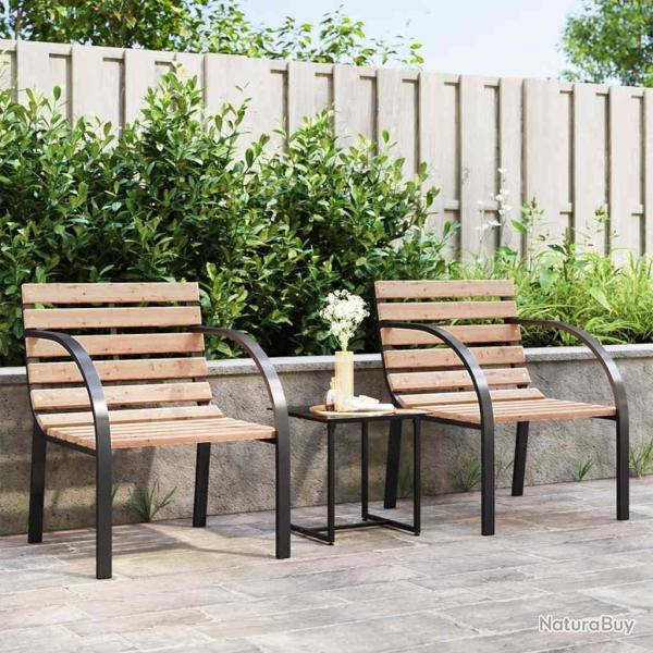 Chaises de lot de 2 Bois