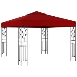 Belv&eacute;d&egrave;re 3x3 m Rouge bordeaux