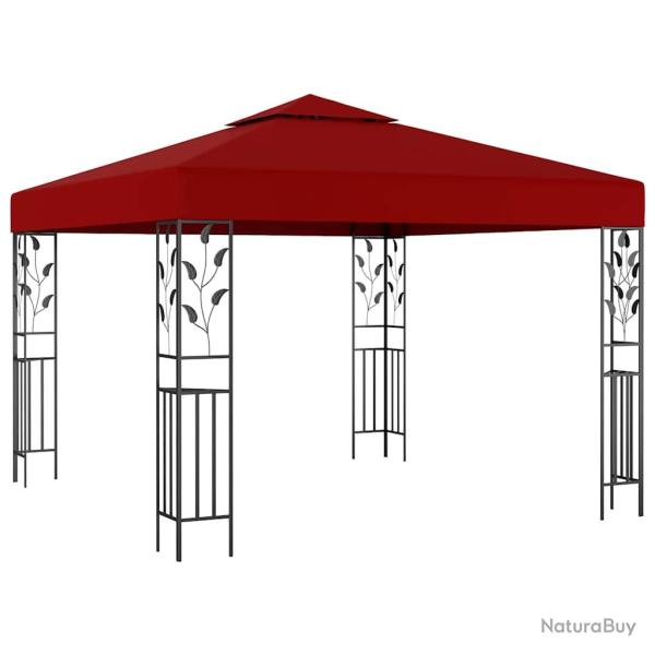 Belv�d�re 3x3 m Rouge bordeaux