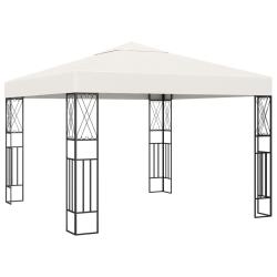 Tonnelle 3x3 m Cr&egrave;me Tissu