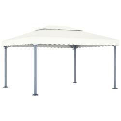 Tonnelle 400x300 cm Cr&egrave;me Aluminium