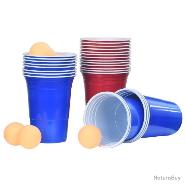 Ensemble de table de bi�re-pong 0,5 L Plastique