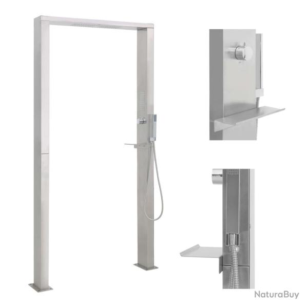 Douche d'ext�rieur � double jet Acier inoxydable