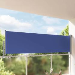 Auvent lat&eacute;ral r&eacute;tractable de patio 100x300 cm Bleu
