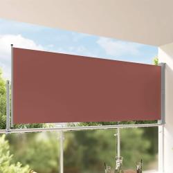 Auvent lat&eacute;ral r&eacute;tractable de patio 140 x 300 cm Marron