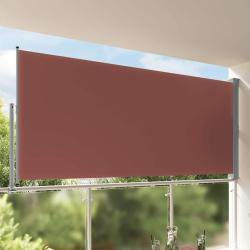 Auvent lat&eacute;ral r&eacute;tractable de patio 160x300 cm Marron