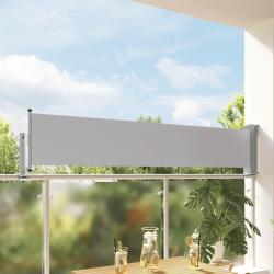 Auvent lat&eacute;ral r&eacute;tractable de patio 60x300 cm Gris