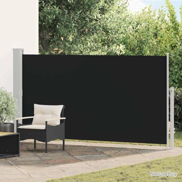 Auvent lat�ral r�tractable de patio 170x300 cm Noir