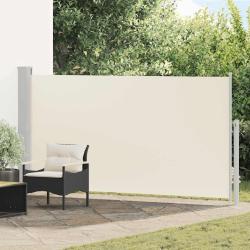 Auvent lat&eacute;ral r&eacute;tractable de patio 170x300 cm Cr&egrave;me
