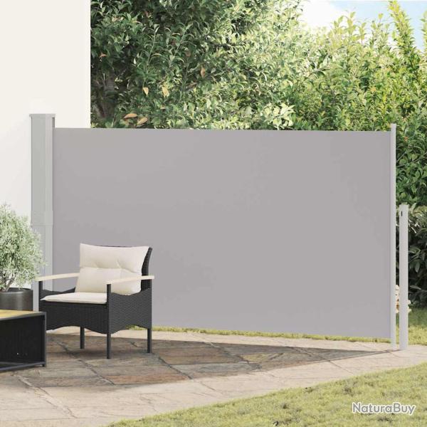 Auvent lat�ral r�tractable de patio 170x300 cm Gris