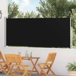 Auvent lat&eacute;ral r&eacute;tractable de patio 120x500 cm Noir