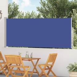 Auvent lat&eacute;ral r&eacute;tractable de patio 120x500 cm Bleu