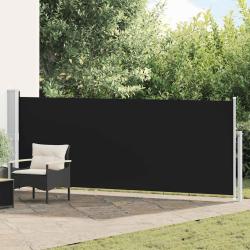 Auvent lat&eacute;ral r&eacute;tractable de patio 140x500 cm Noir