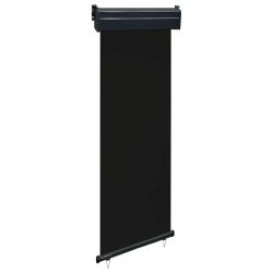 Auvent lat&eacute;ral de balcon 65x250 cm noir