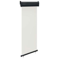 Auvent lat&eacute;ral de balcon 65x250 cm Cr&egrave;me