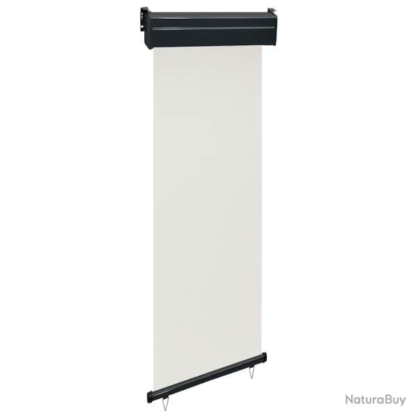 Auvent lat�ral de balcon 65x250 cm Cr�me