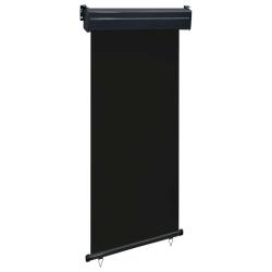 Auvent lat&eacute;ral de balcon 105x250 cm noir
