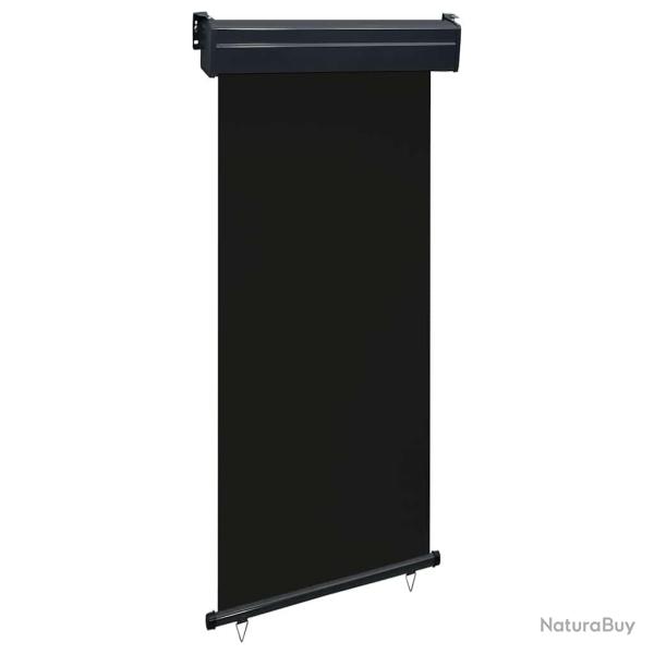 Auvent lat�ral de balcon 105x250 cm noir