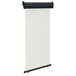 Auvent lat&eacute;ral de balcon 105x250 cm Cr&egrave;me