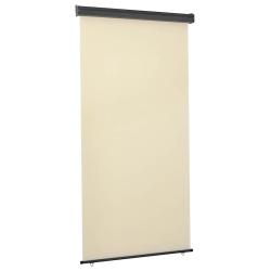 Auvent lat&eacute;ral de balcon 125x250 cm Cr&egrave;me