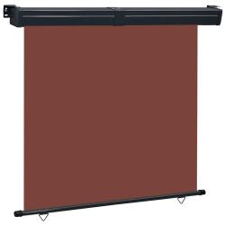 Auvent lat&eacute;ral de balcon 175x250 cm Marron