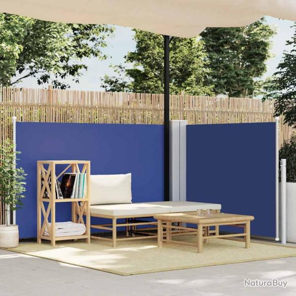 Auvent lat�ral r�tractable Bleu 100 x 600 cm