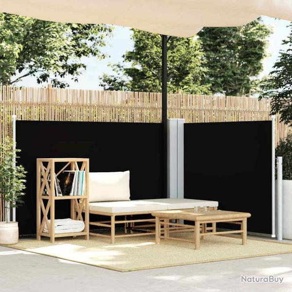 Auvent lat�ral r�tractable Noir 120 x 600 cm