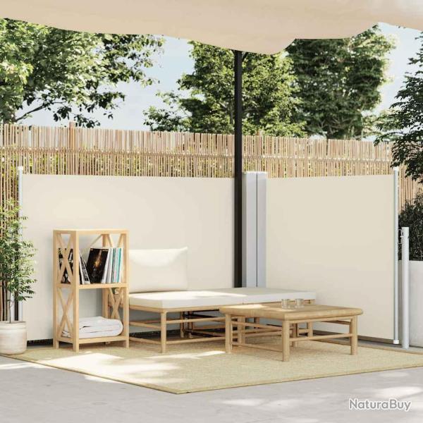Auvent lat�ral r�tractable Cr�me 120 x 600 cm