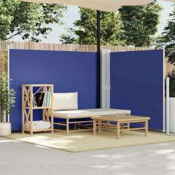 Auvent lat&eacute;ral r&eacute;tractable Bleu 140 x 600 cm