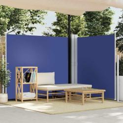Auvent lat&eacute;ral r&eacute;tractable Bleu 160 x 600 cm