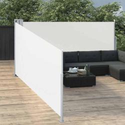 Auvent lat&eacute;ral r&eacute;tractable Cr&egrave;me 100 x 1000 cm