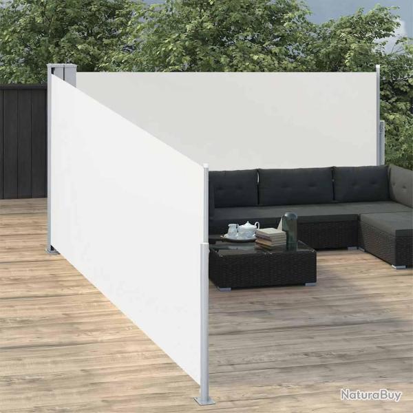 Auvent lat�ral r�tractable Cr�me 100 x 1000 cm