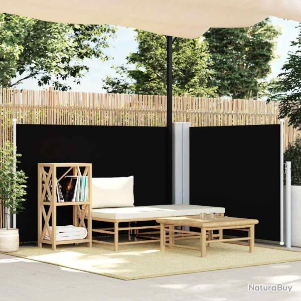Auvent lat�ral r�tractable Noir 120 x 1000 cm