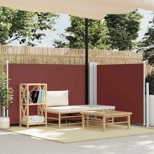 Auvent lat�ral r�tractable Marron 120 x 1000 cm