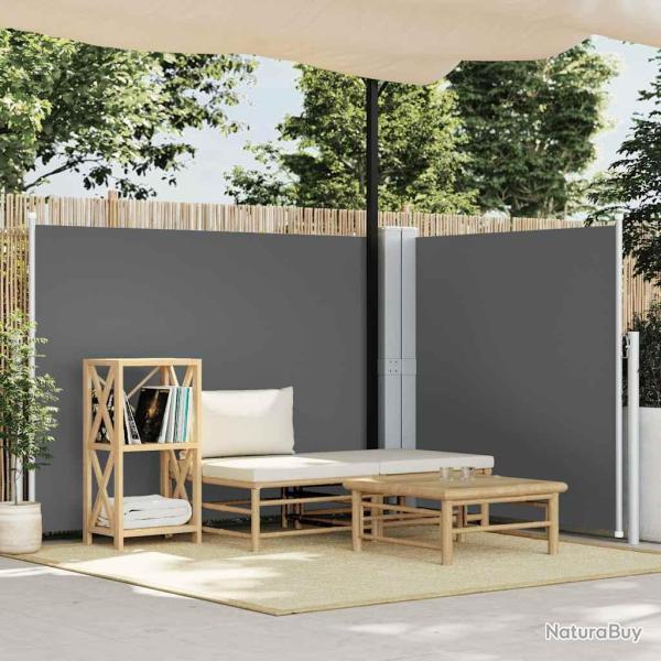Auvent lat�ral r�tractable Anthracite 140 x 1000 cm