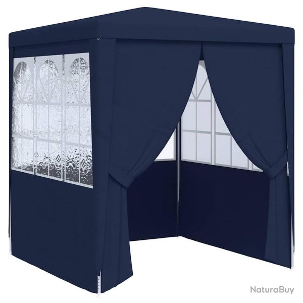 Tente de r�ception avec parois lat�rales 2x2 m Bleu 90 g/m�