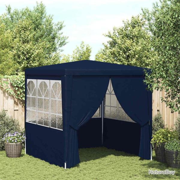Tente de r�ception avec parois lat�rales 2x2 m Bleu 90 g/m�