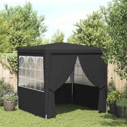 Tente de r&eacute;ception avec parois 2,5x2,5 m Anthracite 90 g/m&sup2;