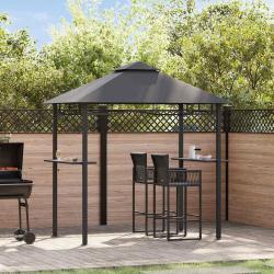 Belv&eacute;d&egrave;re de barbecue 240x150x255 cm Anthracite Acier