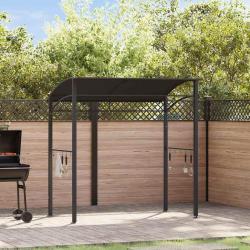 Belv&eacute;d&egrave;re de barbecue 215x150x220 cm Anthracite Acier