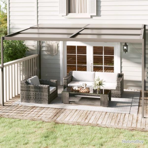 Belv�d�re avec toit Anthracite 4x3x2,5 m Aluminium et acier